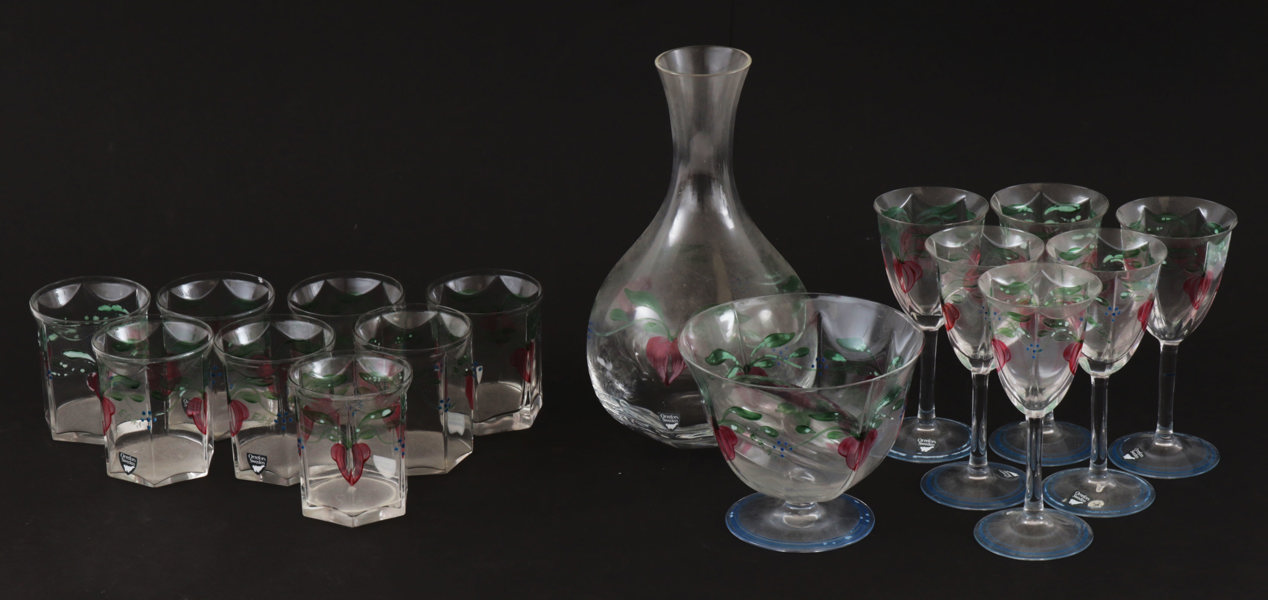 Glasservisdelar, "Maja", Eva Englund för Orrefors