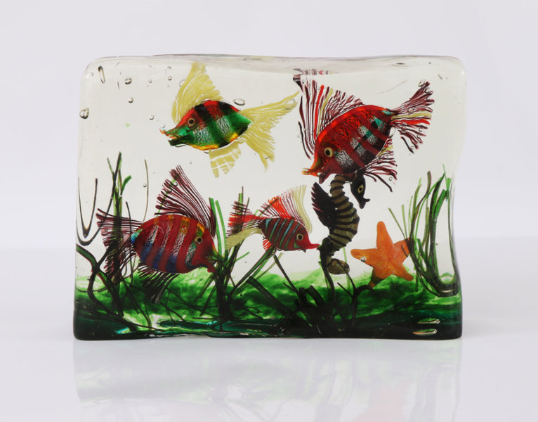 Glasblock, "Akvarium", Murano, Italien