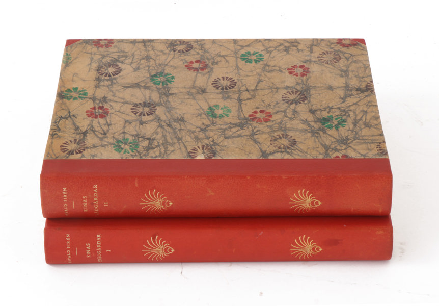 2 band, "Kinas trädgårdar", Osvald Sirén, tryckta 1950