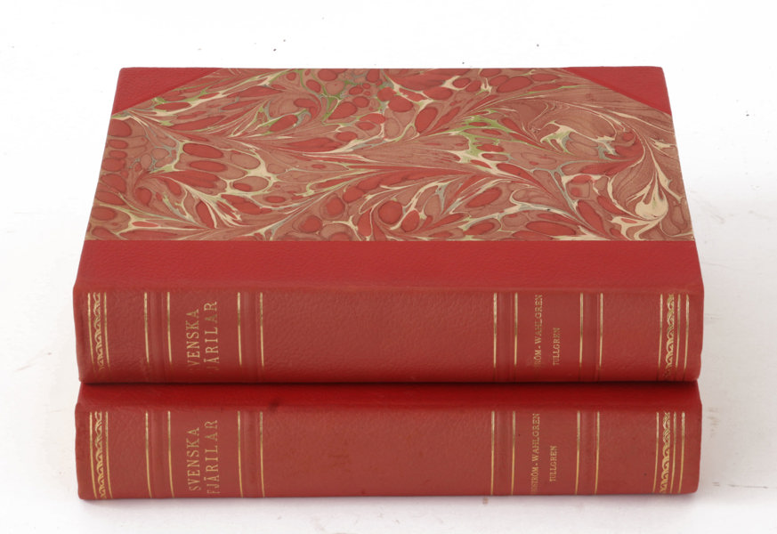 2 band, "Svenska Fjärilar", Frithiof Nordström & Einar Wahlgren, tryckta 1941