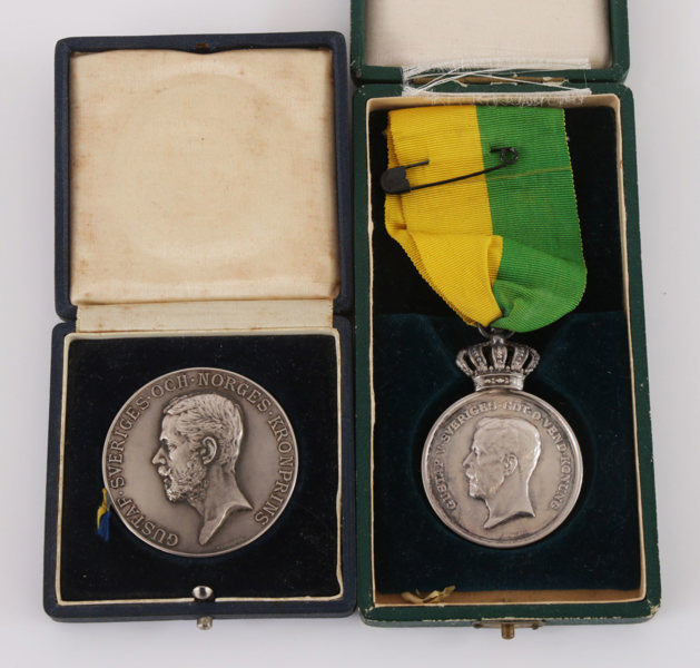 Silvermedaljer 2st, Gustaf V