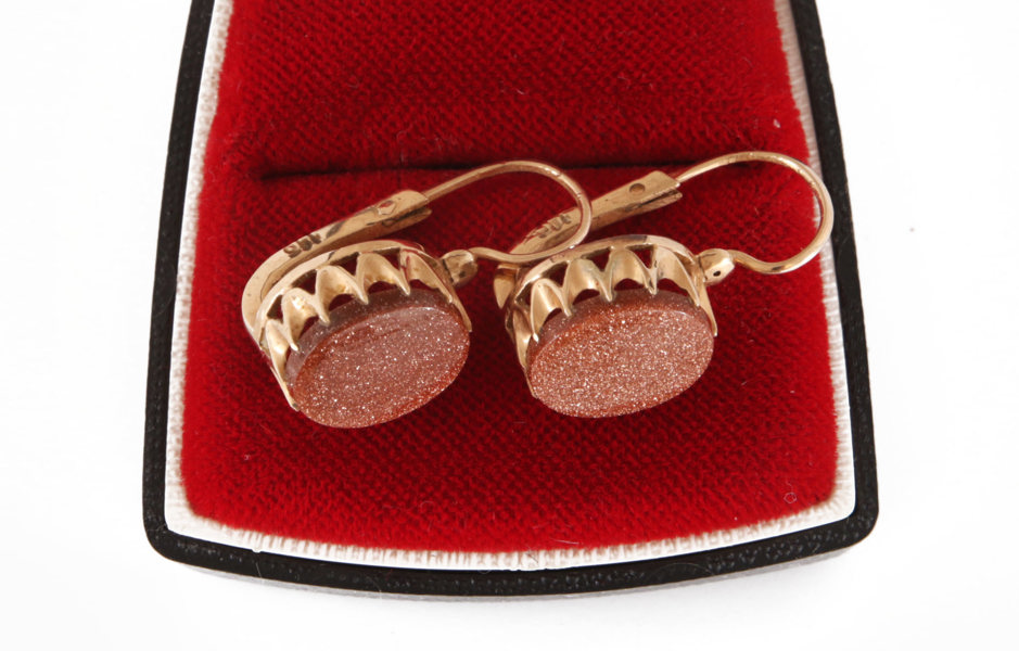 Örhängen ett par, 14k