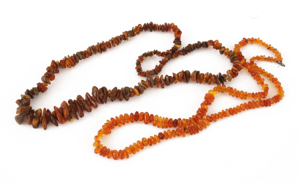 Bärnstenshalsband 2st