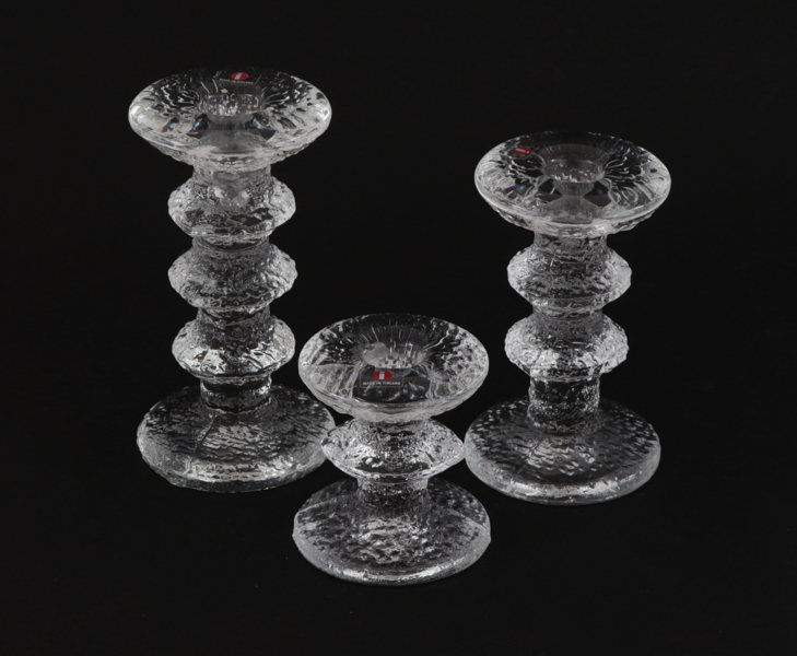 Ljusstakar 3st, "Festivo", Timo Sarpaneva för Iittala