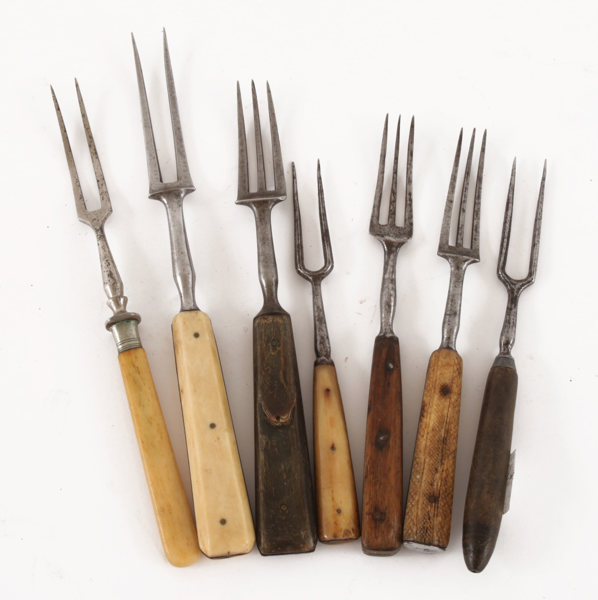 Gafflar 7st, 17/1800-tal