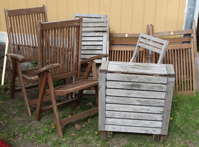 Trädgårdsmöbler 9 delar, bl.a. Jutlandia