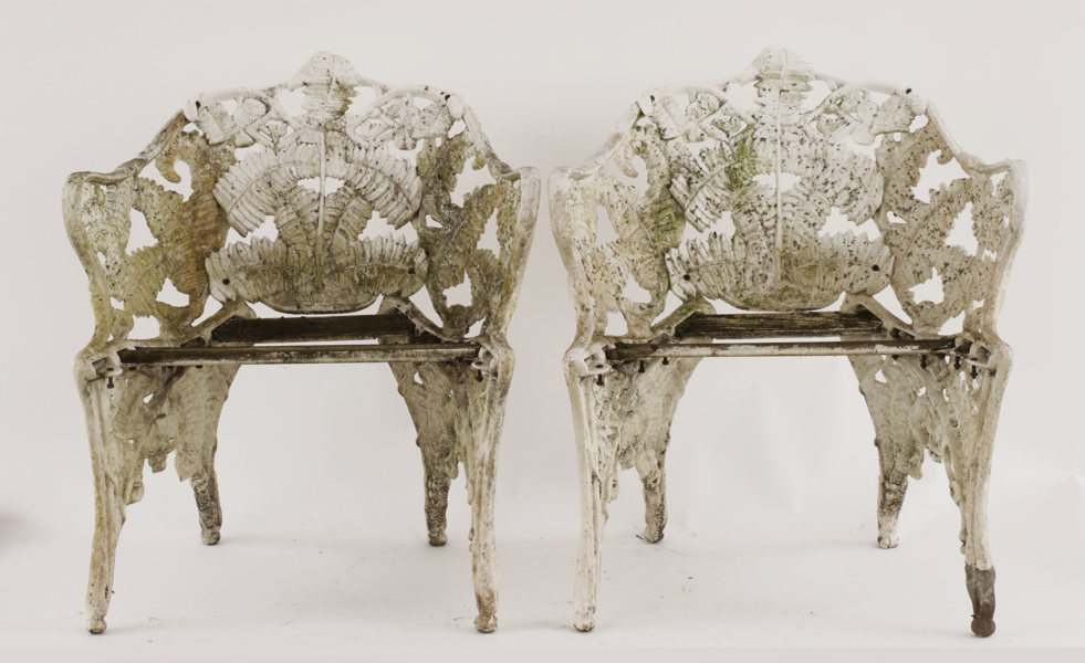 Trädgårdsstolar ett par, Byarums Bruk, 1900-tal