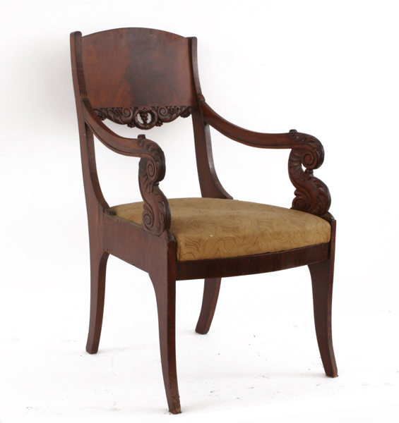 Karmstol, empire, troligen Baltikum, 1800-tal