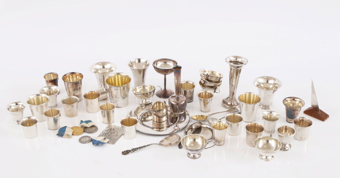 Parti silverföremål