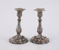 Ljusstakar ett par, silver, rokokostil, 1949