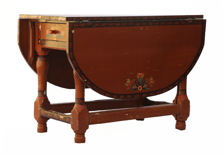 Slagbord, allmoge barock, daterat 1805