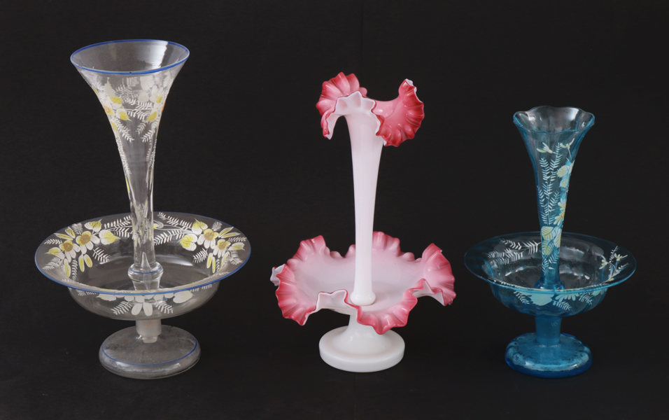 Bordsuppsatser 3st, omkring år 1900