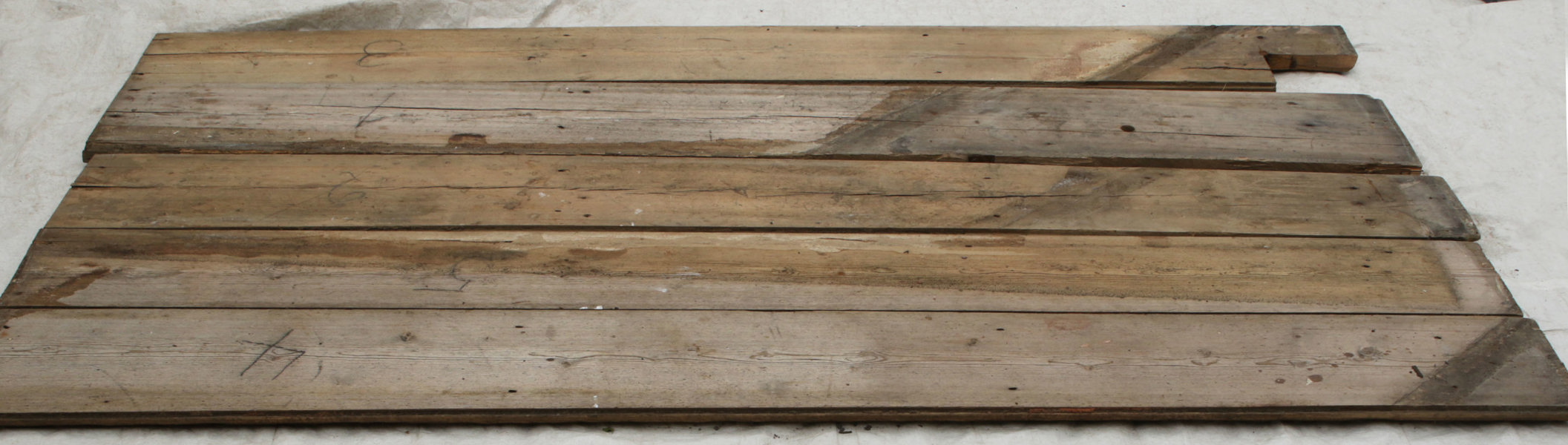 Golvplank 5 delar, 17/1800-tal