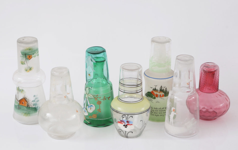 Vattenkaraffer 7st, tidigt 1900-tal