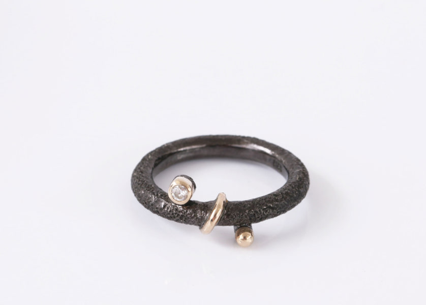 Ring i sterlingsilver och guld, Fritz Heiring Sörensen