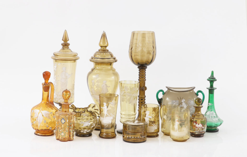 Glas 15 delar, omkring år 1900