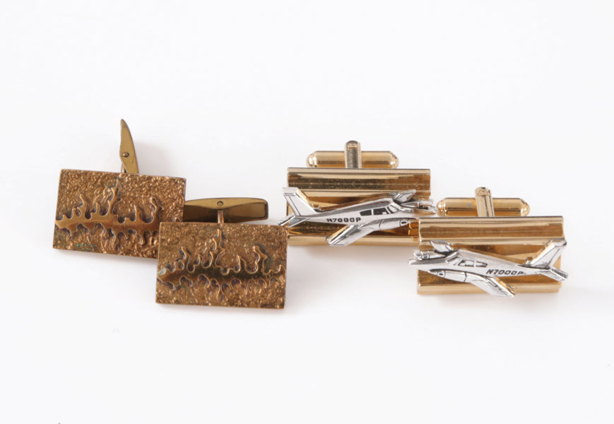 Manschettknappar 2 par, bl.a. Hannu Ikonen, Finland