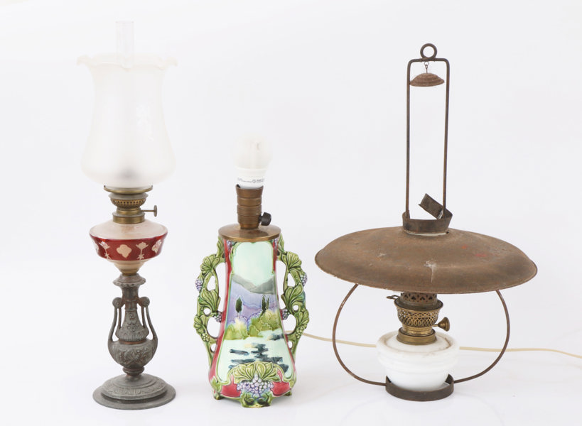 Belysning 3 delar, omkring år 1900