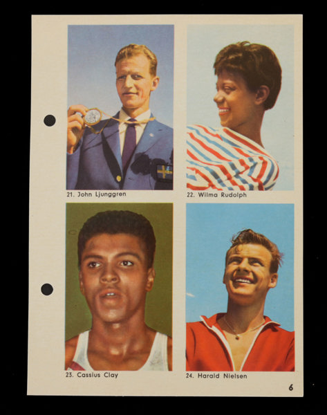 Album med samlarbilder, "Sportens Stjärnor", Hemmets Journal