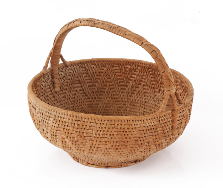 Flätad korg, allmoge, 1800-tal