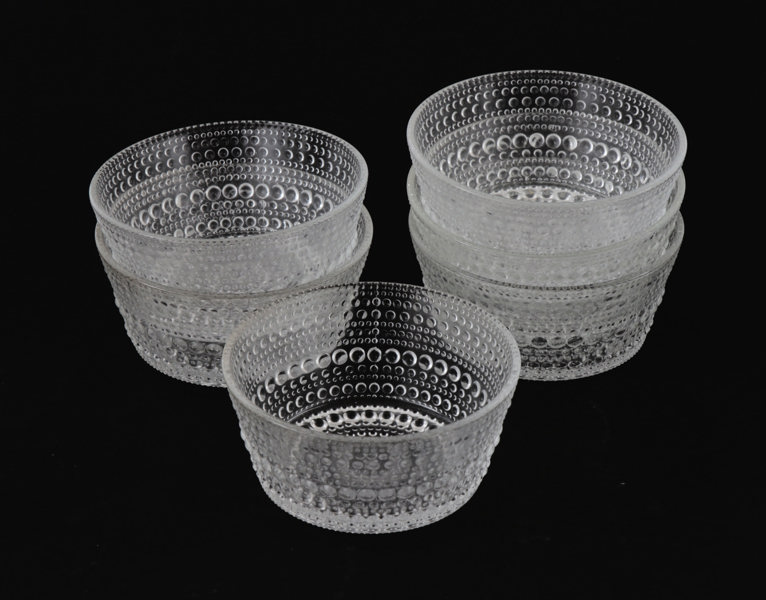 Skålar 6st, "Kastehelmi"