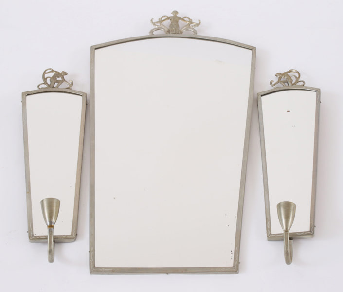 Spegel med lampetter ett par, Metallfabriken St.Erik, 1930/40-tal