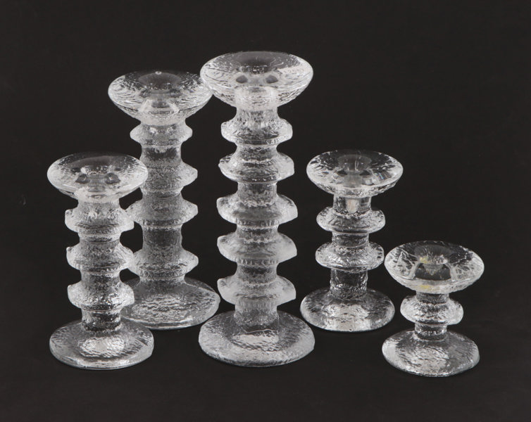 Ljusstakar 5st, "Festivo", Timo Sarpaneva för Iittala