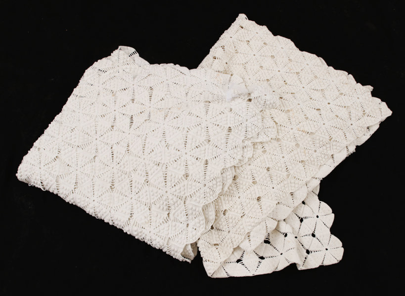 Virkade överkast ett par