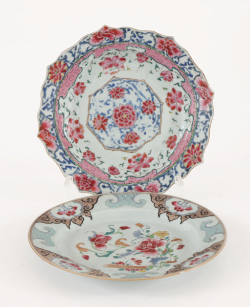 Tallrikar 2st, Kina, Qianlong, 1700-tal