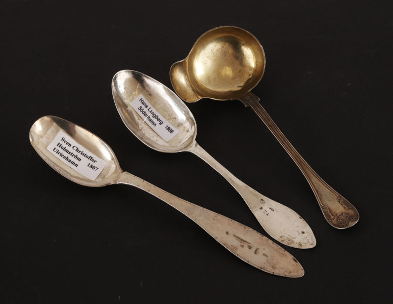 Silver 3 delar, 1800-tal