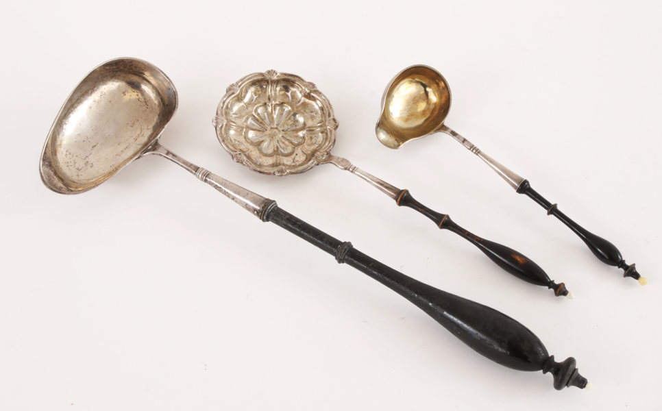 Serveringsbestick 3 delar, silver, 1800-tal