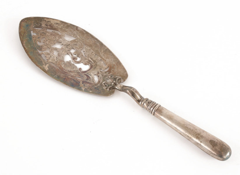 Fiskspade i silver, Ryssland, 1856