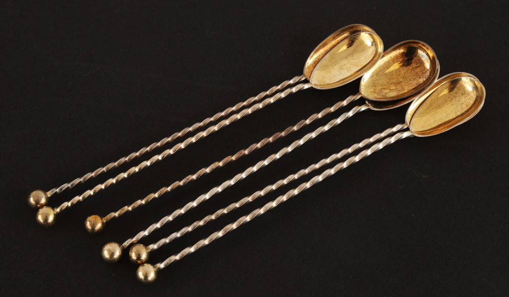 Drinkskedar 6st, silver, Finland