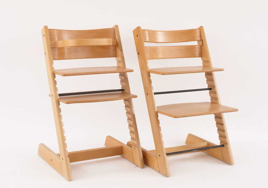 Barnstolar 2st, "Tripp-Trapp", Stokke