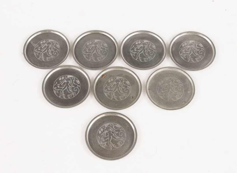 Coasters 8st, Guldvaruhuset, bl.a. 1933