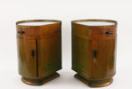 Nattduksbord ett par, art deco, 1930-tal
