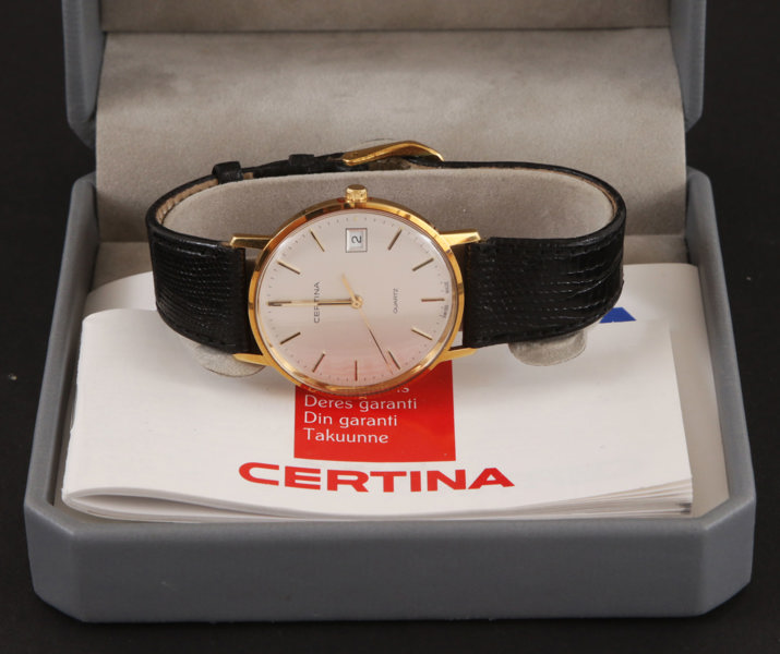 Herrarmbandsur, Certina, 18k