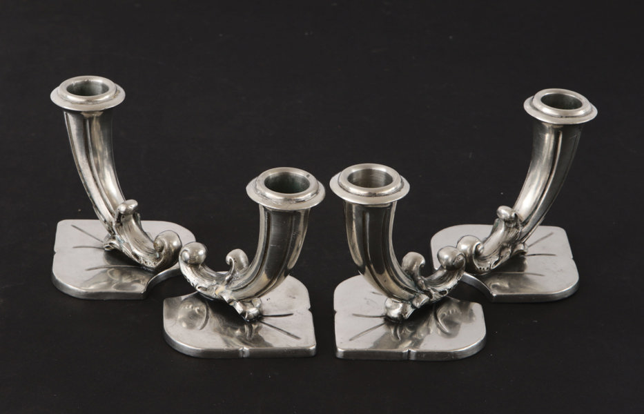 Ljusstakar 4st, GAB Tenn, Stockholm, 1951