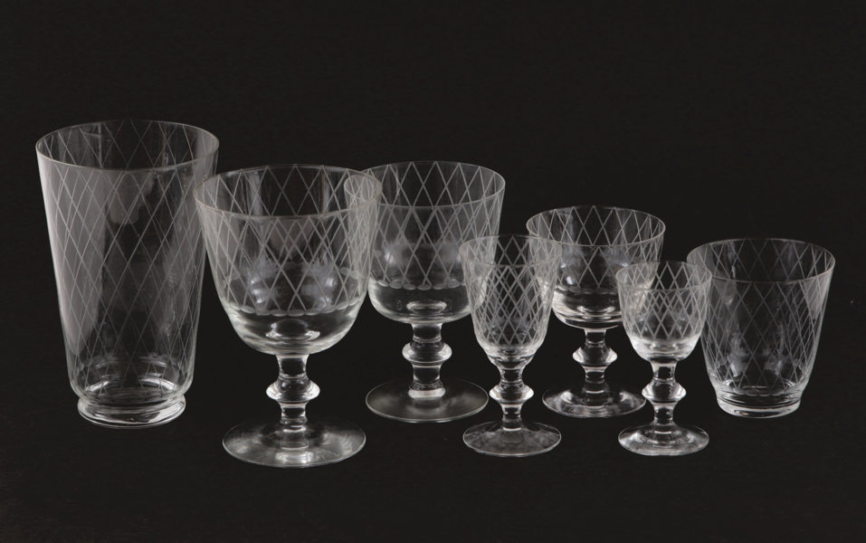 Glasservisdelar, "Sickan", Vicke Lindstrand för Kosta