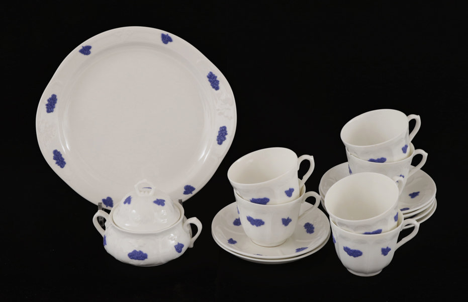 Servisdelar, "Blå blom", Gustavsberg