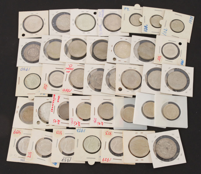 Parti svenska silvermynt