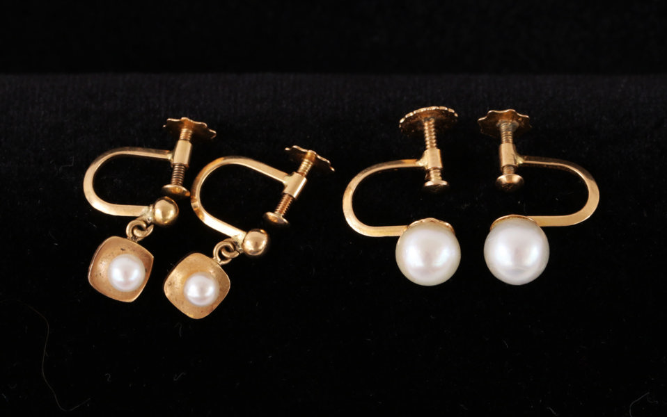 Örhängen 2 par, 18k