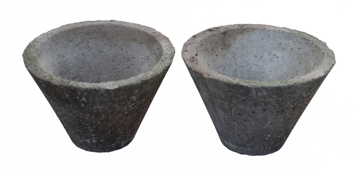 Trädgårdsurnor ett par, 1900-tal