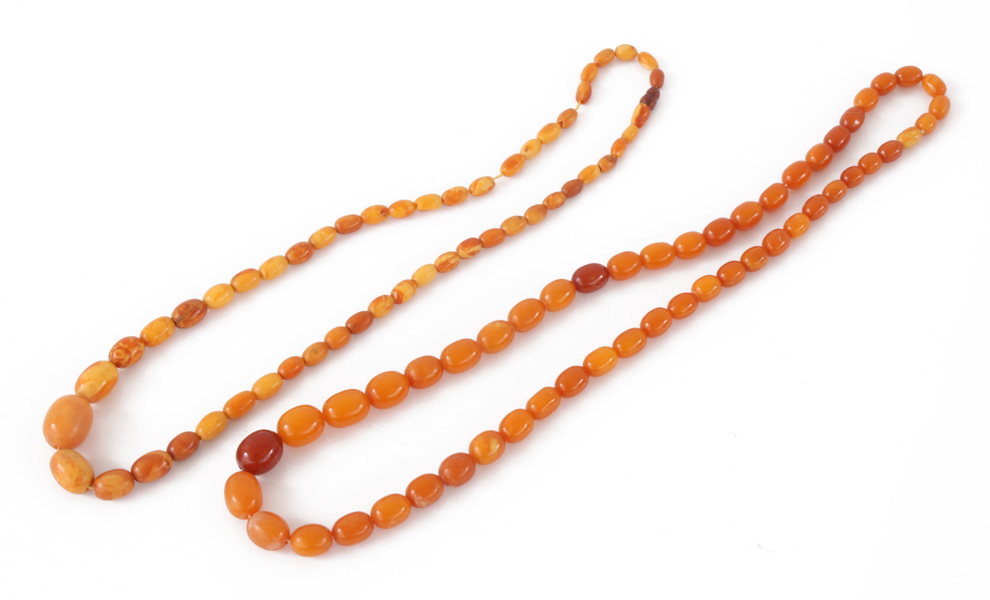 Bärnstenshalsband 2st