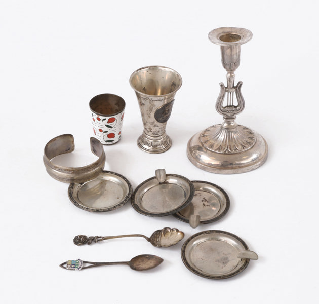 Parti silverföremål