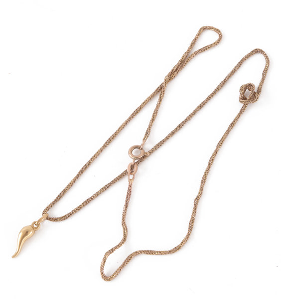 Halsband med hänge, 18k