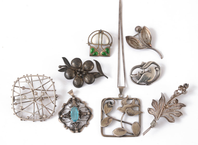 Silversmycken 8 delar