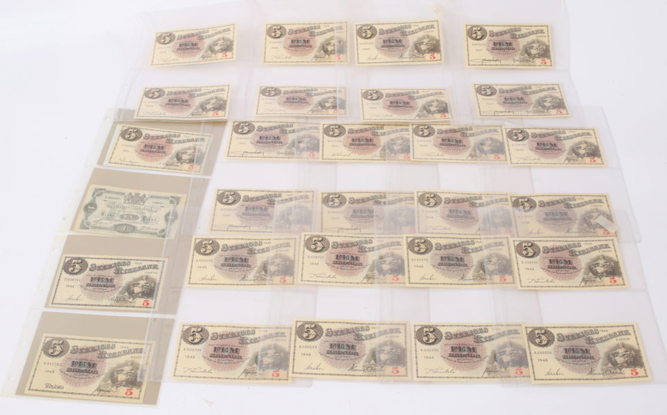 Sedlar 24st, Sverige