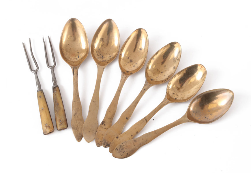 Bestick 8 delar, 17/1800-tal