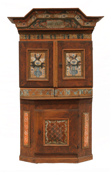 Skänkskåp, allmoge, Dalarna, daterat 1780